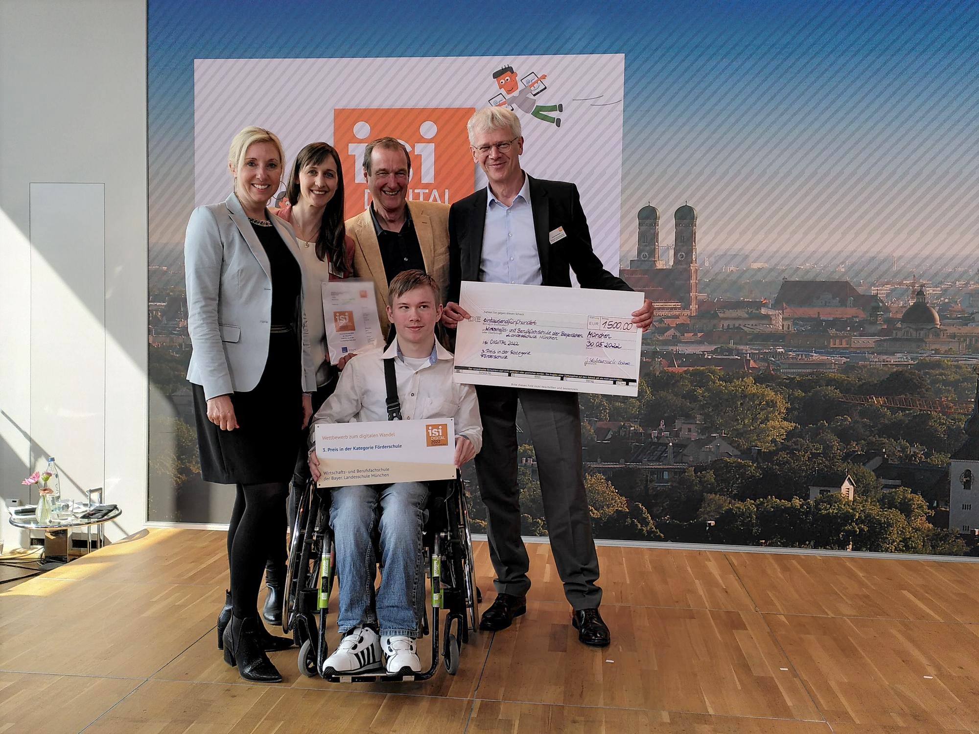 3. Platz beim Schulinnovationspreis isi DIGITAL 2022 der Stiftung